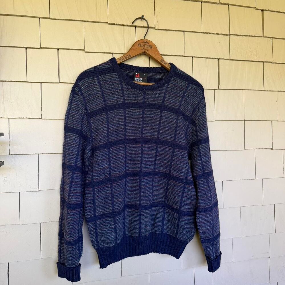 American-vintage Men's Blue and Navy Jumper